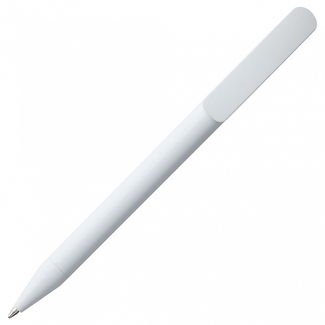 Ручка шариковая Prodir DS3 TPP, белая с логотипом в Ставрополе заказать по выгодной цене в кибермаркете AvroraStore