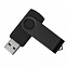 USB flash-карта DOT (16Гб), черный, 5,8х2х1,1см, пластик, металл с логотипом в Ставрополе заказать по выгодной цене в кибермаркете AvroraStore