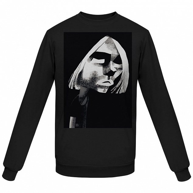 Толстовка «Меламед. Kurt Cobain», черная с логотипом в Ставрополе заказать по выгодной цене в кибермаркете AvroraStore