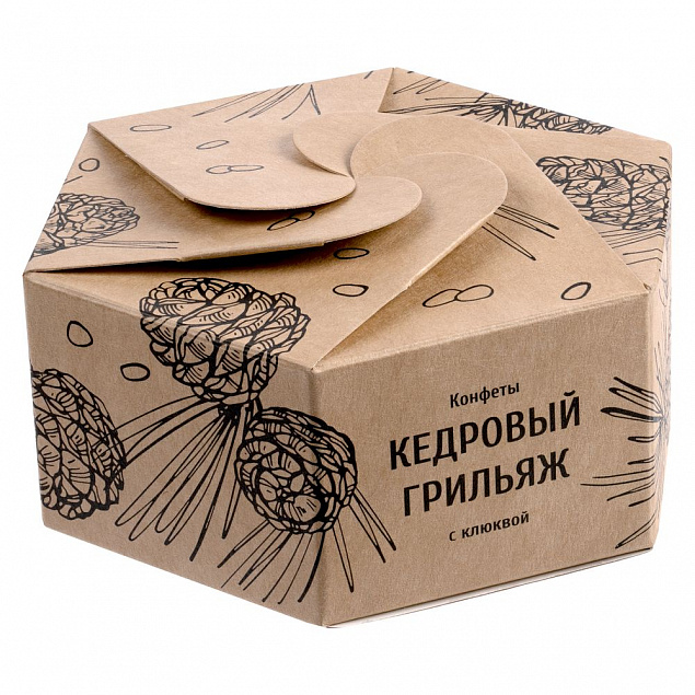 Конфеты «Кедровый грильяж» с клюквой с логотипом в Ставрополе заказать по выгодной цене в кибермаркете AvroraStore