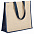 Холщовая сумка для покупок Bagari с черной отделкой с логотипом в Ставрополе заказать по выгодной цене в кибермаркете AvroraStore