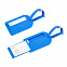 Бирка багажная "Полет", синяя с логотипом в Ставрополе заказать по выгодной цене в кибермаркете AvroraStore
