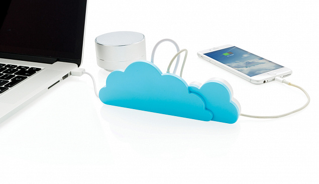 USB-хаб Cloud с логотипом в Ставрополе заказать по выгодной цене в кибермаркете AvroraStore