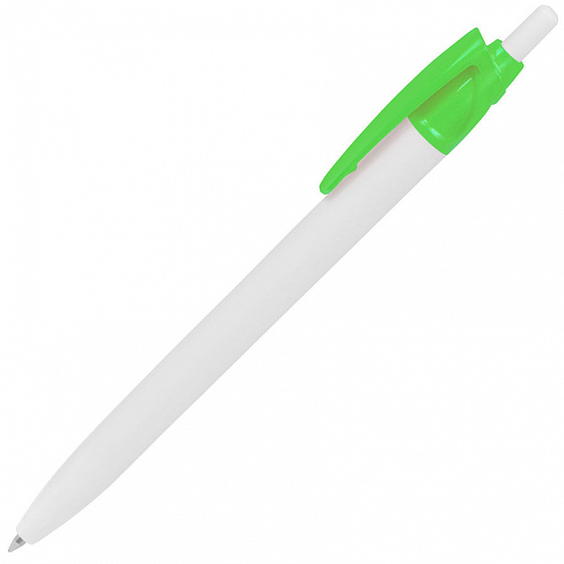 N2, ручка шариковая, зеленый/белый, пластик с логотипом в Ставрополе заказать по выгодной цене в кибермаркете AvroraStore
