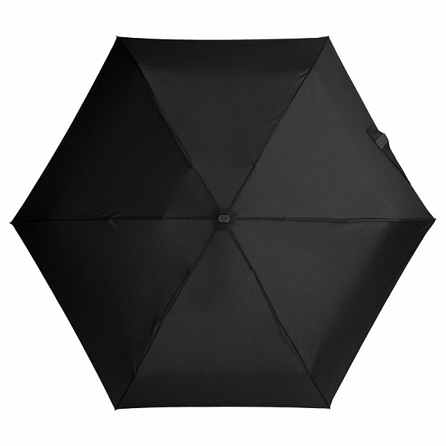 Зонт складной Five, черный с логотипом в Ставрополе заказать по выгодной цене в кибермаркете AvroraStore