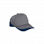 Бейсболка FORT (серая) - Темно-синий XX с логотипом в Ставрополе заказать по выгодной цене в кибермаркете AvroraStore
