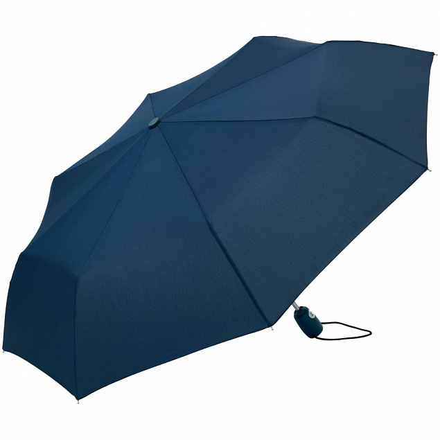 Зонт складной ARE-AOC, синий с логотипом в Ставрополе заказать по выгодной цене в кибермаркете AvroraStore