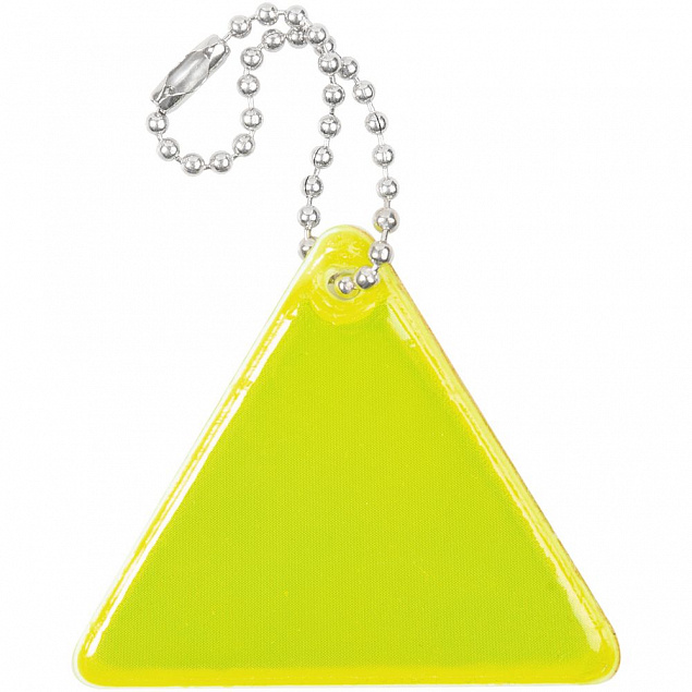 Светоотражатель Spare Care, треугольник, желтый неон с логотипом в Ставрополе заказать по выгодной цене в кибермаркете AvroraStore