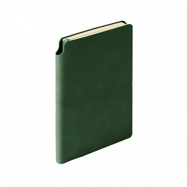 Ежедневник недатированный SALLY, A6, темно-зеленый, кремовый блок с логотипом в Ставрополе заказать по выгодной цене в кибермаркете AvroraStore