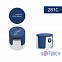 Беспроводная Bluetooth колонка "Echo", белый/темно-синий покрытие soft touch с логотипом в Ставрополе заказать по выгодной цене в кибермаркете AvroraStore