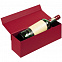 Коробка под бутылку Color Jacket, красная с логотипом в Ставрополе заказать по выгодной цене в кибермаркете AvroraStore