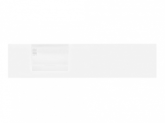 Подставка под ручку и скрепки Потакет, белый/прозрачный с логотипом в Ставрополе заказать по выгодной цене в кибермаркете AvroraStore