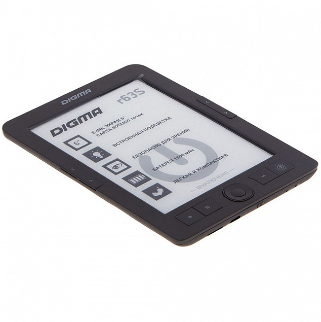 Электронная книга Digma R63S, темно-серая с логотипом в Ставрополе заказать по выгодной цене в кибермаркете AvroraStore