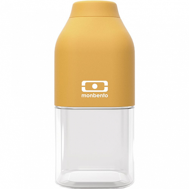 Бутылка MB Positive S, желтая (горчичная) с логотипом в Ставрополе заказать по выгодной цене в кибермаркете AvroraStore