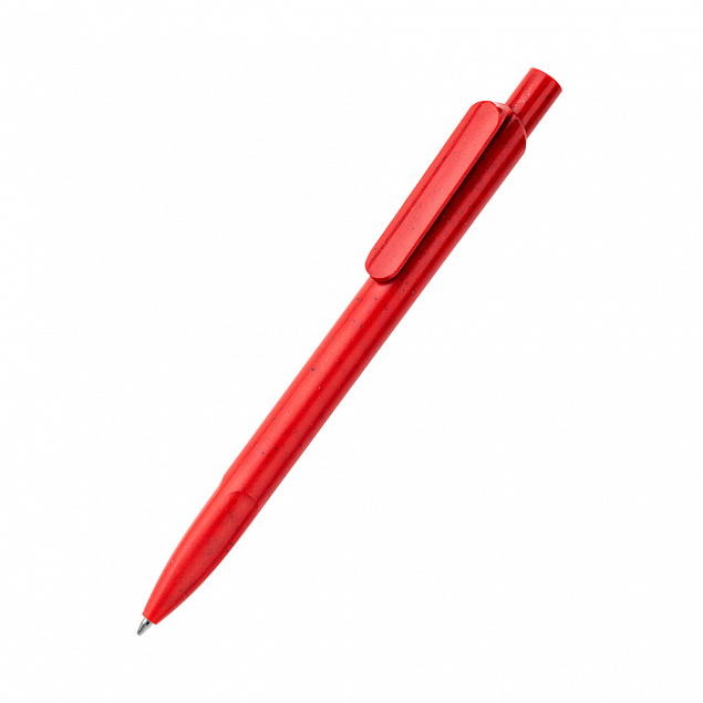 Ручка из биоразлагаемой пшеничной соломы Melanie, красная с логотипом в Ставрополе заказать по выгодной цене в кибермаркете AvroraStore