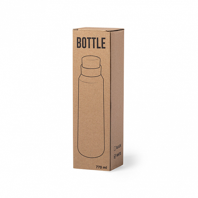 Бутылка для воды ANUKIN, черный, 770 мл, нержавеющая сталь с логотипом в Ставрополе заказать по выгодной цене в кибермаркете AvroraStore