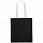 Холщовая сумка BrighTone, черная с белыми ручками с логотипом в Ставрополе заказать по выгодной цене в кибермаркете AvroraStore