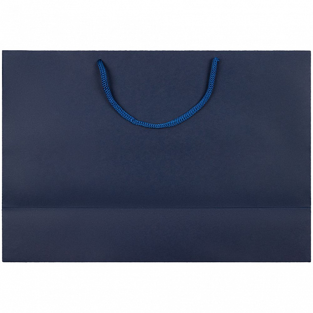 Пакет бумажный Bicolor, белый с синим с логотипом в Ставрополе заказать по выгодной цене в кибермаркете AvroraStore