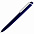Ручка шариковая Pigra P02 Mat, темно-синяя с белым с логотипом в Ставрополе заказать по выгодной цене в кибермаркете AvroraStore