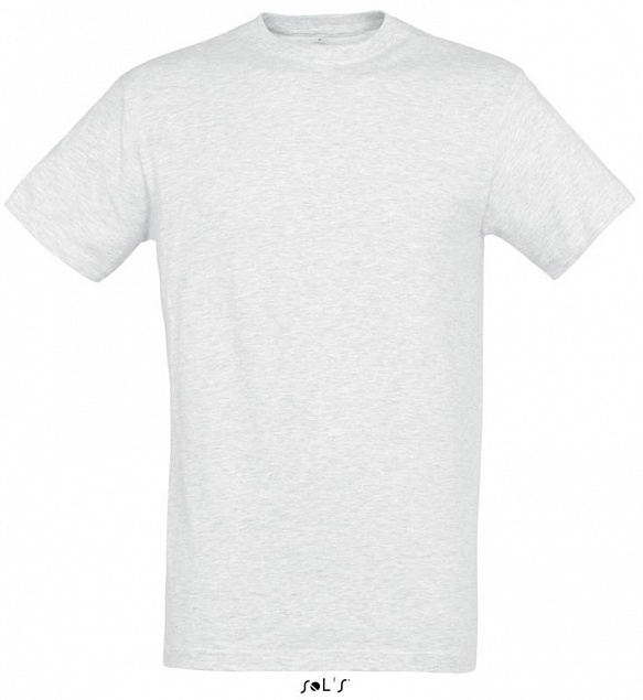 Фуфайка (футболка) REGENT мужская,Светлый меланж 3XL с логотипом в Ставрополе заказать по выгодной цене в кибермаркете AvroraStore