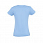 Футболка женская IMPERIAL WOMEN XXL небесно-голубой 100% хлопок 190г/м2 с логотипом в Ставрополе заказать по выгодной цене в кибермаркете AvroraStore