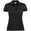 Рубашка поло женская SURF LADY, черная с логотипом в Ставрополе заказать по выгодной цене в кибермаркете AvroraStore
