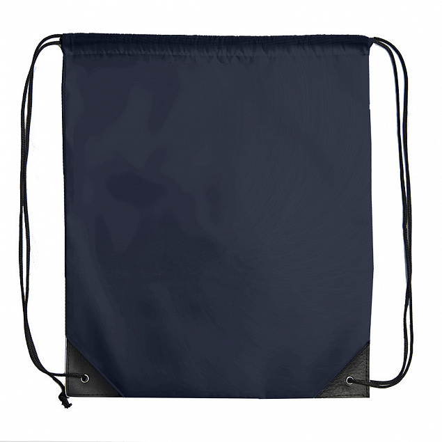 Рюкзак мешок с укреплёнными уголками BY DAY, темно-синий, 35*41 см, полиэстер 210D с логотипом в Ставрополе заказать по выгодной цене в кибермаркете AvroraStore