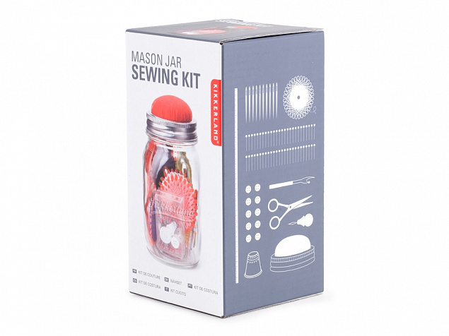 Швейный набор в банке Sewing Kit с логотипом в Ставрополе заказать по выгодной цене в кибермаркете AvroraStore