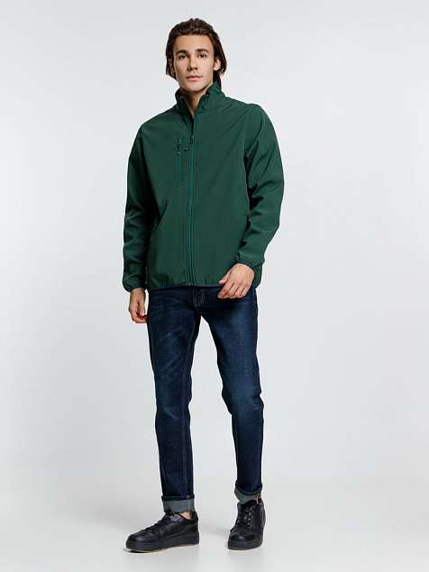 Куртка мужская Radian Men, темно-зеленая с логотипом в Ставрополе заказать по выгодной цене в кибермаркете AvroraStore