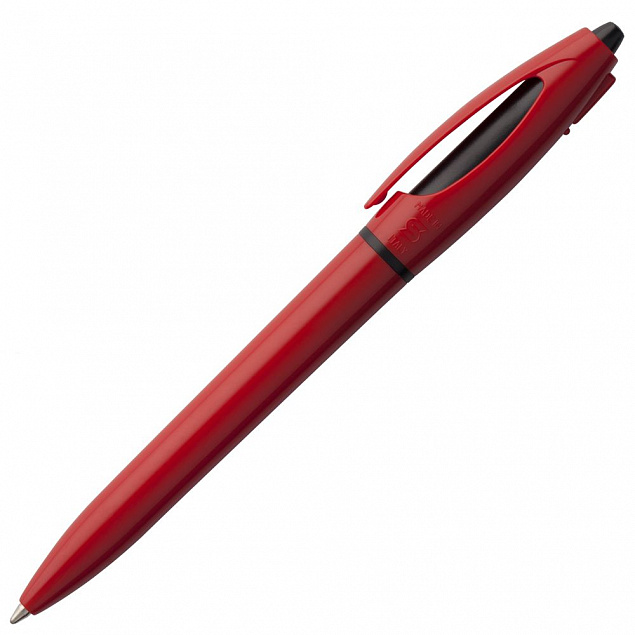 Ручка шариковая S! (Си), красная с логотипом в Ставрополе заказать по выгодной цене в кибермаркете AvroraStore