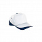 Бейсболка FORT (белая) - Темно-синий XX с логотипом в Ставрополе заказать по выгодной цене в кибермаркете AvroraStore