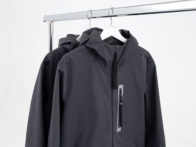 Куртка унисекс Shtorm, темно-серая (графит) с логотипом в Ставрополе заказать по выгодной цене в кибермаркете AvroraStore