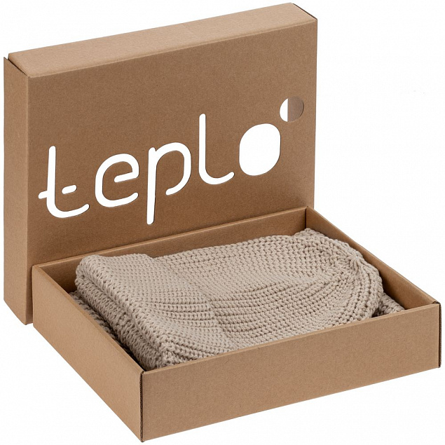 Коробка Teplo, малая, крафт с логотипом в Ставрополе заказать по выгодной цене в кибермаркете AvroraStore