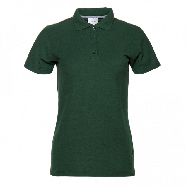 Рубашка поло StanWomen Тёмно-зелёный с логотипом в Ставрополе заказать по выгодной цене в кибермаркете AvroraStore