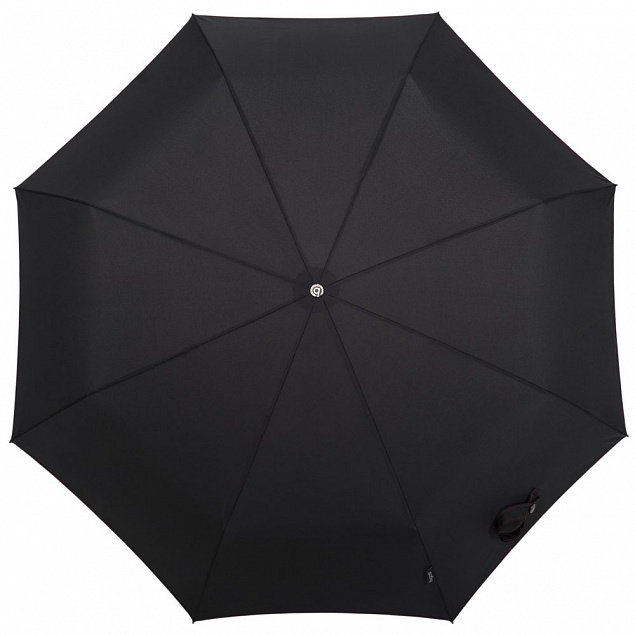 Складной зонт Gran Turismo Carbon, черный с логотипом в Ставрополе заказать по выгодной цене в кибермаркете AvroraStore