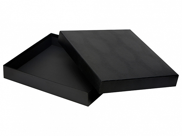 Подарочная коробка 38 х 31,8 х 6, черный с логотипом в Ставрополе заказать по выгодной цене в кибермаркете AvroraStore