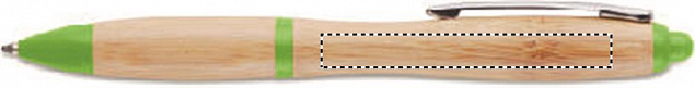 Ручка шариковая из бамбука и пл с логотипом в Ставрополе заказать по выгодной цене в кибермаркете AvroraStore