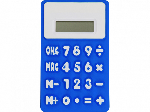 Калькулятор Splitz, ярко-синий с логотипом в Ставрополе заказать по выгодной цене в кибермаркете AvroraStore