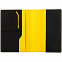 Обложка для паспорта Multimo, черная с желтым с логотипом в Ставрополе заказать по выгодной цене в кибермаркете AvroraStore