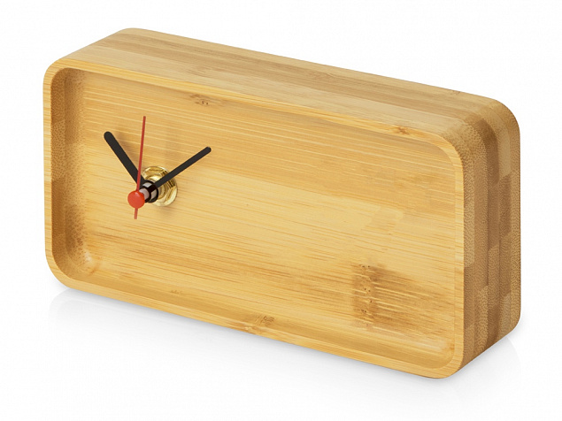 Часы из бамбука «Squarium» с логотипом в Ставрополе заказать по выгодной цене в кибермаркете AvroraStore