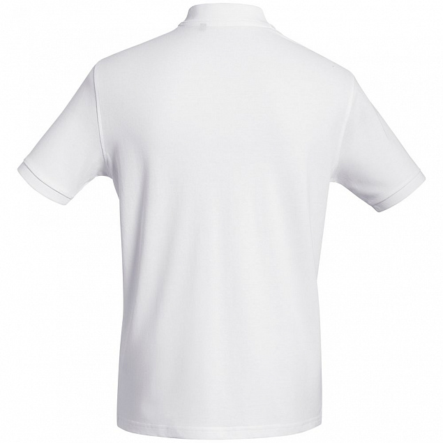 Рубашка поло мужская Inspire белая с логотипом в Ставрополе заказать по выгодной цене в кибермаркете AvroraStore