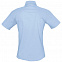 Рубашка женская с коротким рукавом ELITE, голубая с логотипом в Ставрополе заказать по выгодной цене в кибермаркете AvroraStore