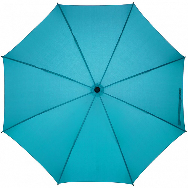 Зонт-трость Undercolor с цветными спицами, бирюзовый с логотипом в Ставрополе заказать по выгодной цене в кибермаркете AvroraStore