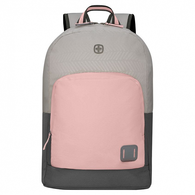 Рюкзак Next Crango, серый с розовым с логотипом в Ставрополе заказать по выгодной цене в кибермаркете AvroraStore
