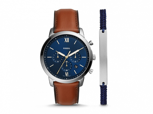 Подарочный набор: часы наручные мужские, браслет с логотипом в Ставрополе заказать по выгодной цене в кибермаркете AvroraStore