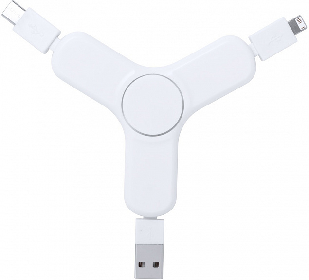 USB-кабель в виде спиннера с логотипом в Ставрополе заказать по выгодной цене в кибермаркете AvroraStore