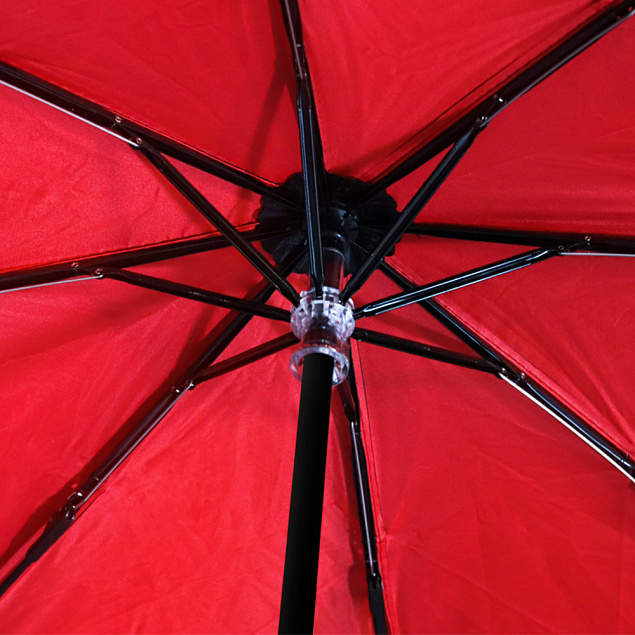 Зонт Glamour - Красный PP с логотипом в Ставрополе заказать по выгодной цене в кибермаркете AvroraStore
