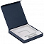 Коробка Memoria под ежедневник, аккумулятор и ручку, синяя с логотипом в Ставрополе заказать по выгодной цене в кибермаркете AvroraStore