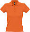 Рубашка поло женская PEOPLE 210, оранжевая с логотипом в Ставрополе заказать по выгодной цене в кибермаркете AvroraStore