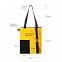 Шоппер Superbag Color (жёлтый с чёрным) с логотипом в Ставрополе заказать по выгодной цене в кибермаркете AvroraStore